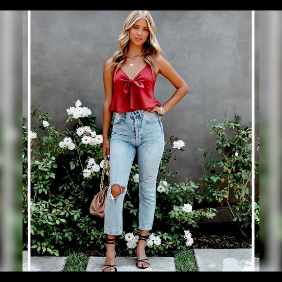 Babydoll Top, Cropped,Satin, New, M, L - Picture 5 of 8